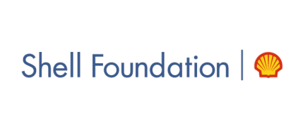Shell Foundation logo with yellow shell icon on white background