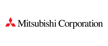 Mitsubishi Corporation logo with red triangle symbol and black text