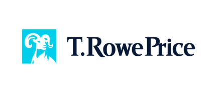 T. Rowe Price logo with turquoise bull symbol and black text