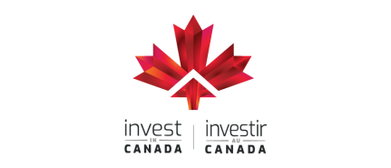 Invest Canada logo with red maple leaf symbol