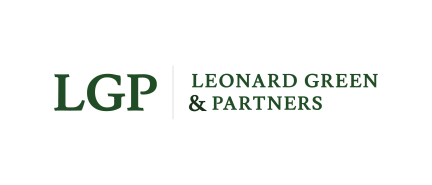 Leonard Green & Partners logo with LGP initials in dark green text
