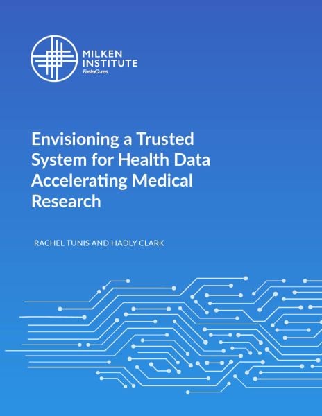 report cover for report on Envisioning a Trusted System for Health Data Accelerating Medical Research