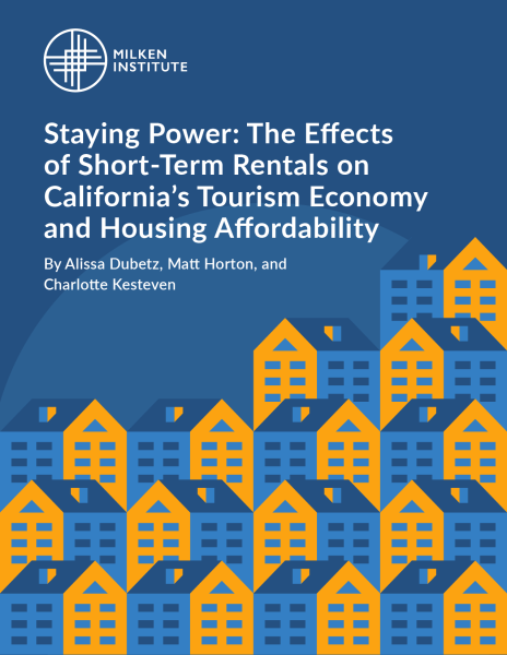 The Effects of Short-Term Rentals on California Tourism and Housing