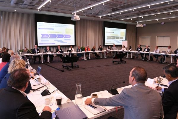 Forty cross-sector leaders participate in the Financial Innovations Lab.