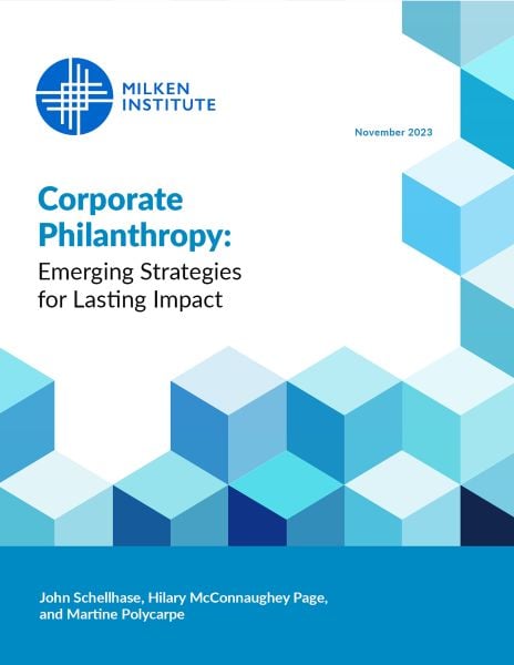 Corporate Philanthropy: Emerging Strategies for Lasting Impact