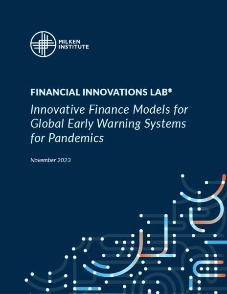 Innovative Finance Models for Global Early Warning Systems for Pandemics