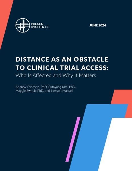 Distance as an Obstacle to Clinical Trial Access: Who Is Affected and Why It Matters