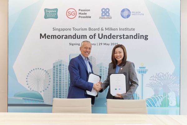 Official Photo of STB x Milken MoU Signing