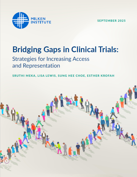Cover for the report Bridging Gaps in Clinical Trials: Strategies for Increasing Access and Representation