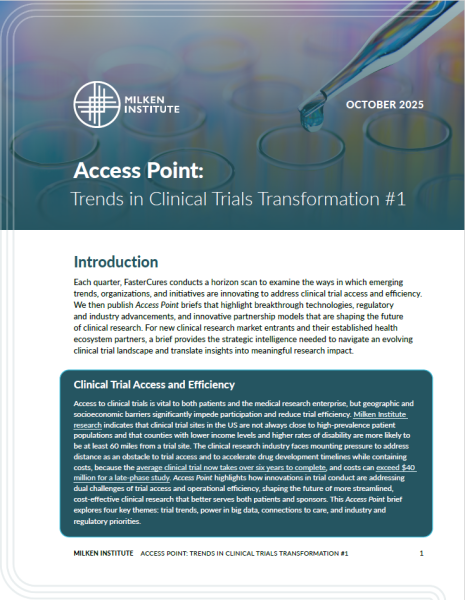 Cover for Access Point Trends in Clinical Trials