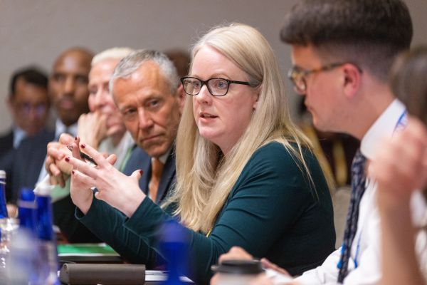 Caitlin moderating WH 