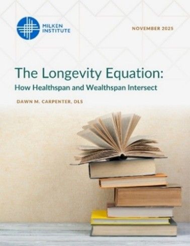Report Cover: The Longevity Equation: How Healthspan and Wealthspan Intersect