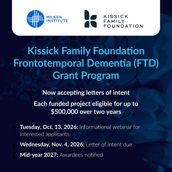 Kissick Family Foundation FTD Grant Program announcement with logos, funding details, and application deadlines