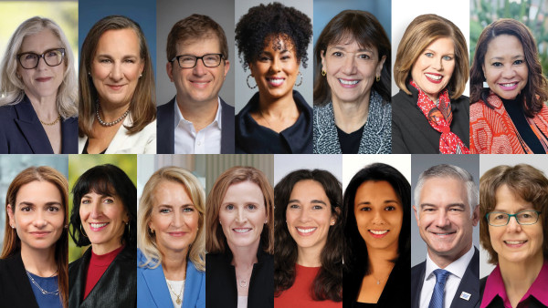 Diverse group of professional headshot photographs arranged in two rows