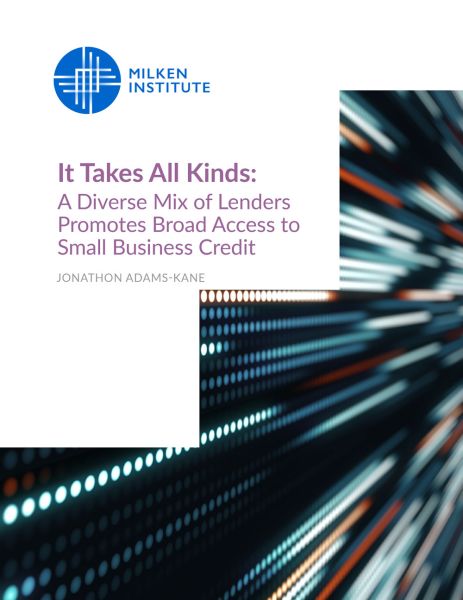 It Takes All Kinds: A Diverse Mix of Lenders Promotes Broad Access to Small Business Credit