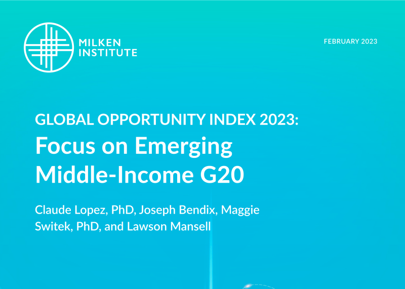 Global Opportunity Index 2023: Focus on Emerging Middle-Income G20