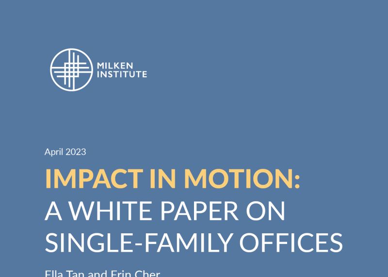 Impact in Motion: A White Paper on Single-Family Offices