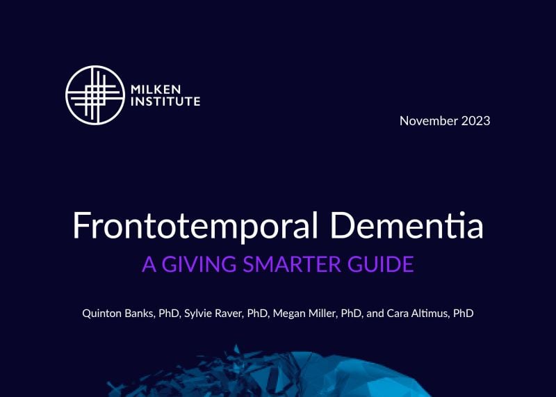 Frontotemporal Dementia: A Giving Smarter Guide