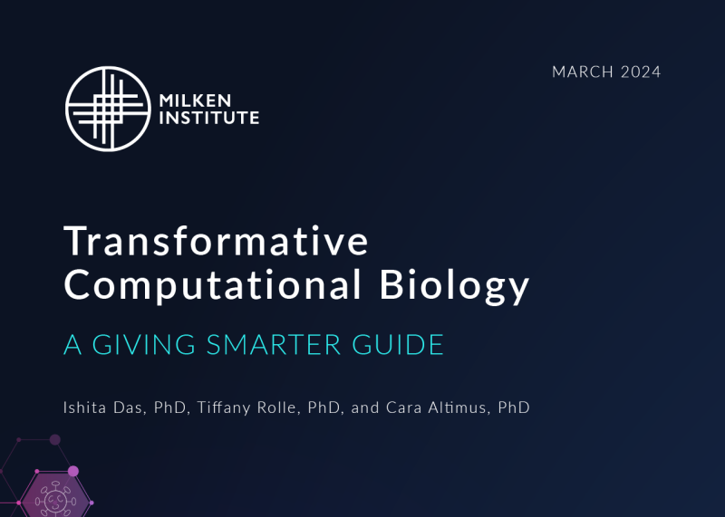 Transformative Computational Biology: A Giving Smarter Guide