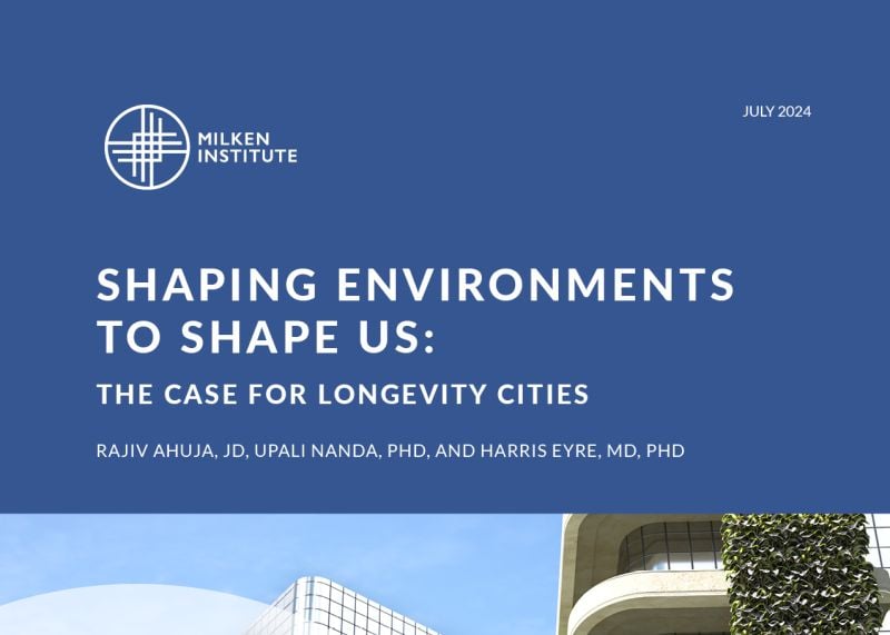 Shaping Environments to Shape Us: The Case for Longevity Cities