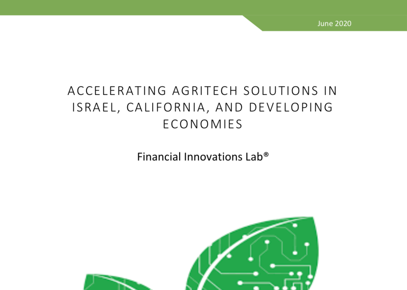 Accelerating Agritech Solutions in Israel, California, and Developing Economies 