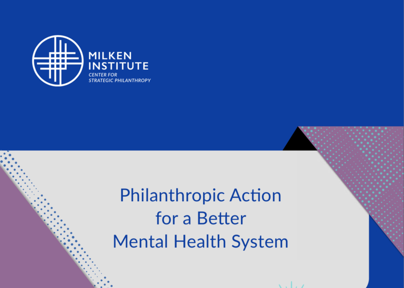 Philanthropic Action for America’s Mental Health System
