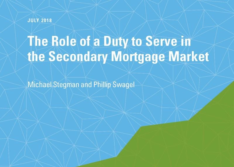The Role of a Duty to Serve in the Secondary Mortgage Market