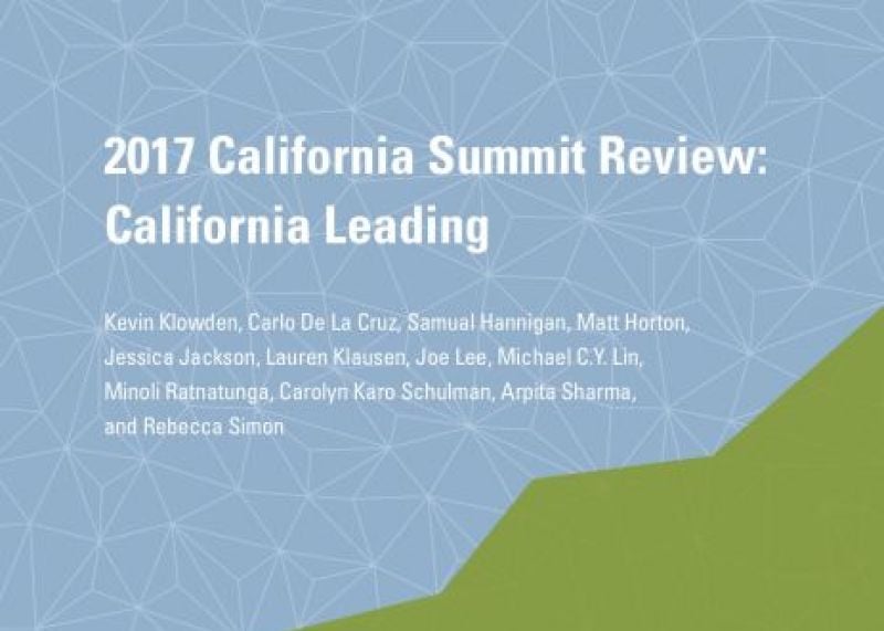 2017 California Summit Review: California Leading
