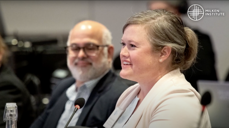 A photo of a man and woman at an event