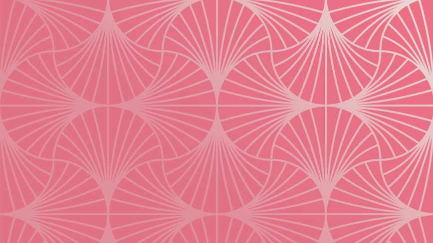 A graphic of a redd-ish pink pattern with fan-like symbols, representing the Milken Institute's Asian Summit 2025.