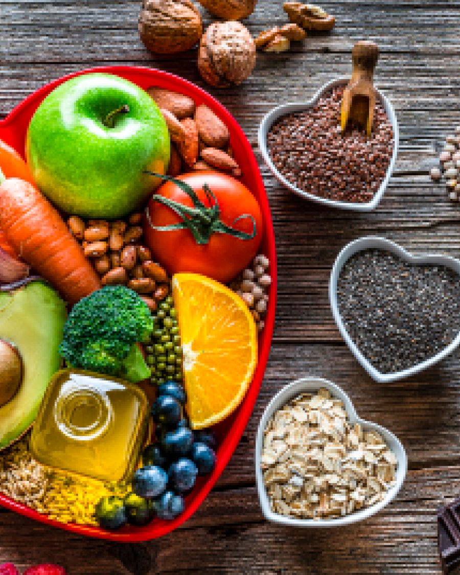 A spread of fruit and vegetables