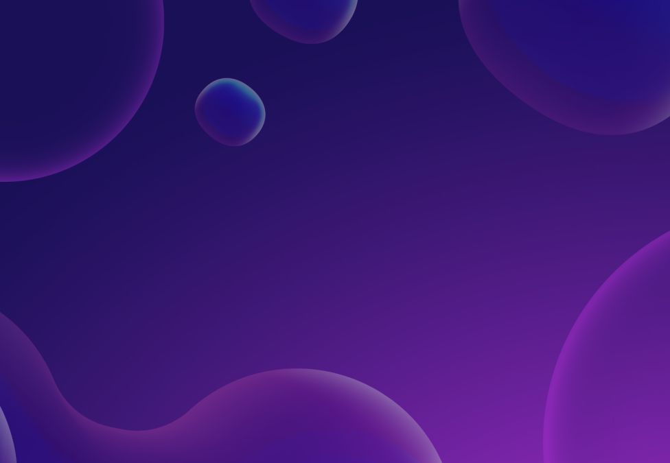 A purple, circular pattern