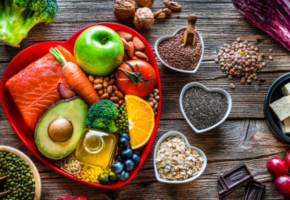 A spread of fruit and vegetables