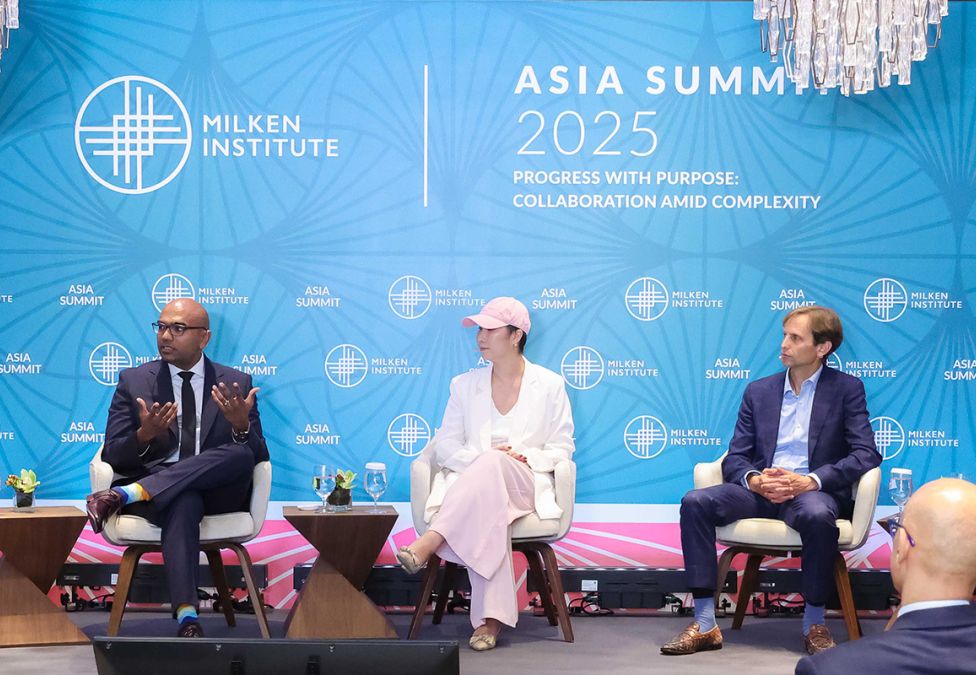 Photo of speakers from the Milken Institute's Asia Summit 2025