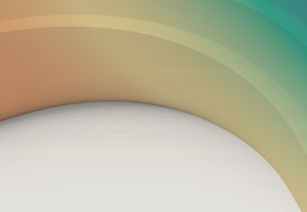 Abstract gradient background with soft curves in peach, tan, and turquoise tones